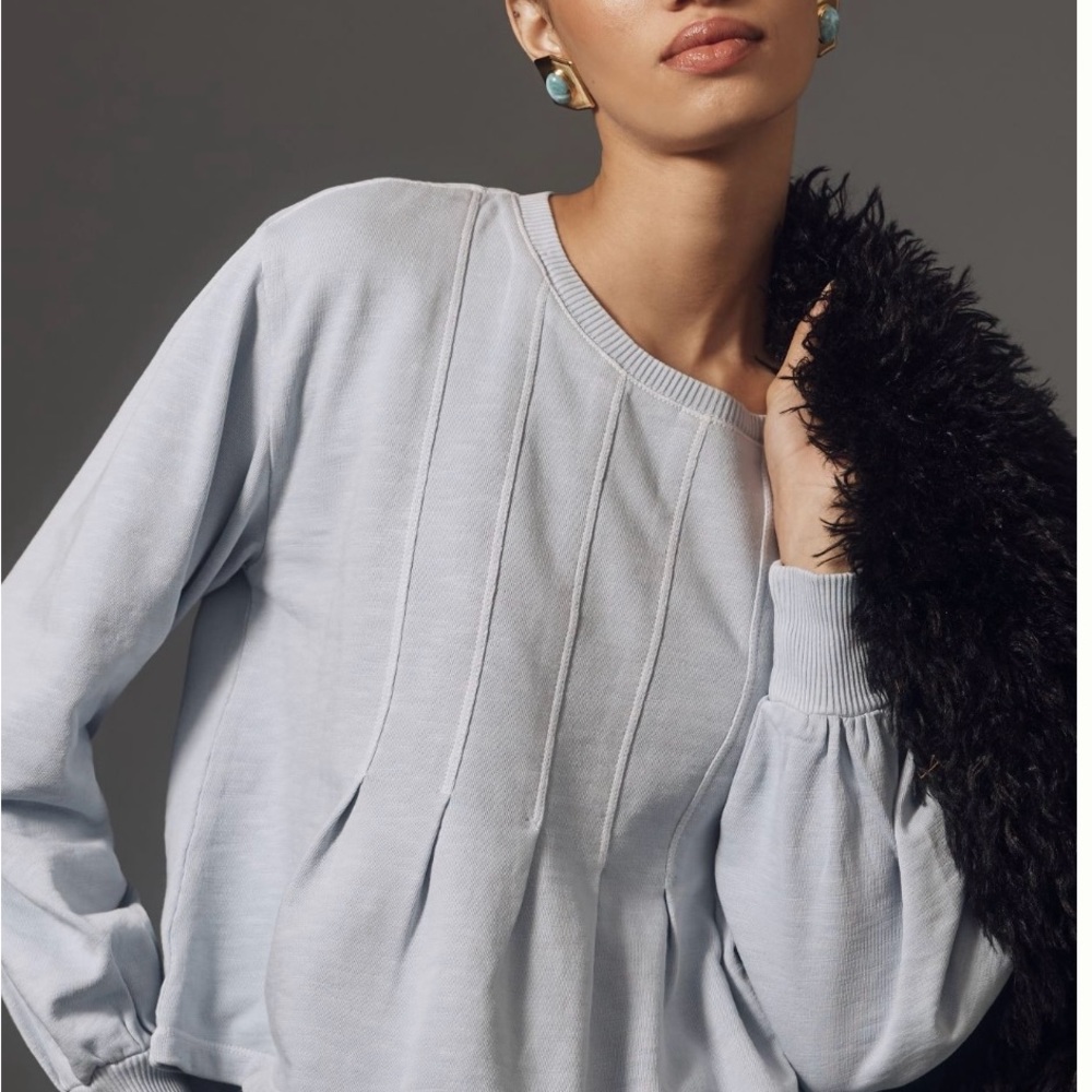 Pilcro box pleated sweat shirt from Anthropologie